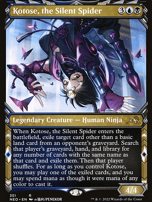 Kotose, the Silent Spider (Kamigawa: Neon Dynasty)