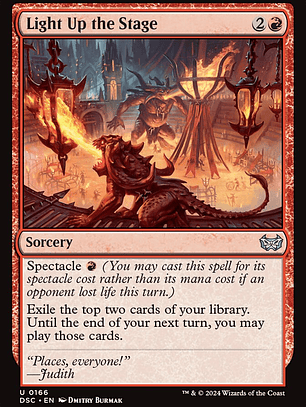 Light Up the Stage (Duskmourn: House of Horror Commander)