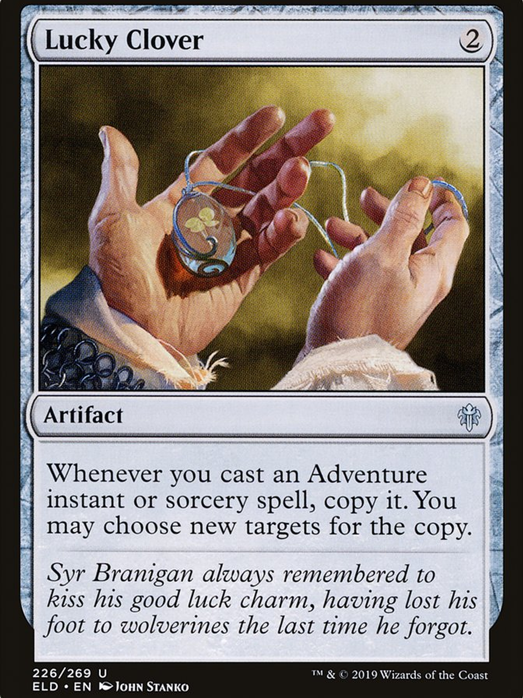 Lucky Clover (Throne of Eldraine) 1