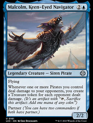 Malcolm, Keen-Eyed Navigator (The Lost Caverns of Ixalan Commander)