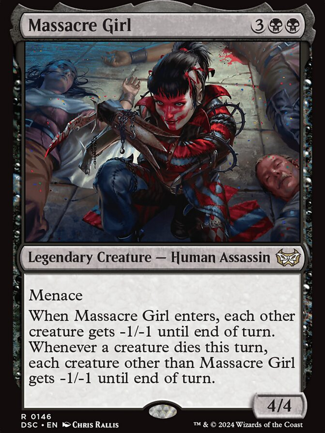 Massacre Girl (Duskmourn: House of Horror Commander) 1