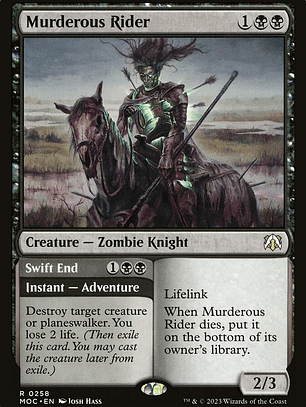 Murderous Rider // Swift End (March of the Machine Commander)