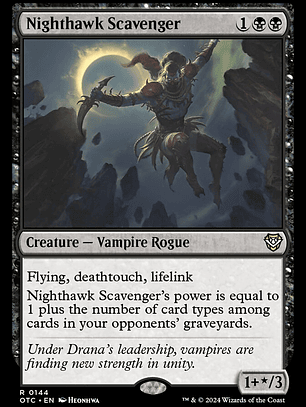 Nighthawk Scavenger (Outlaws of Thunder Junction Commander)