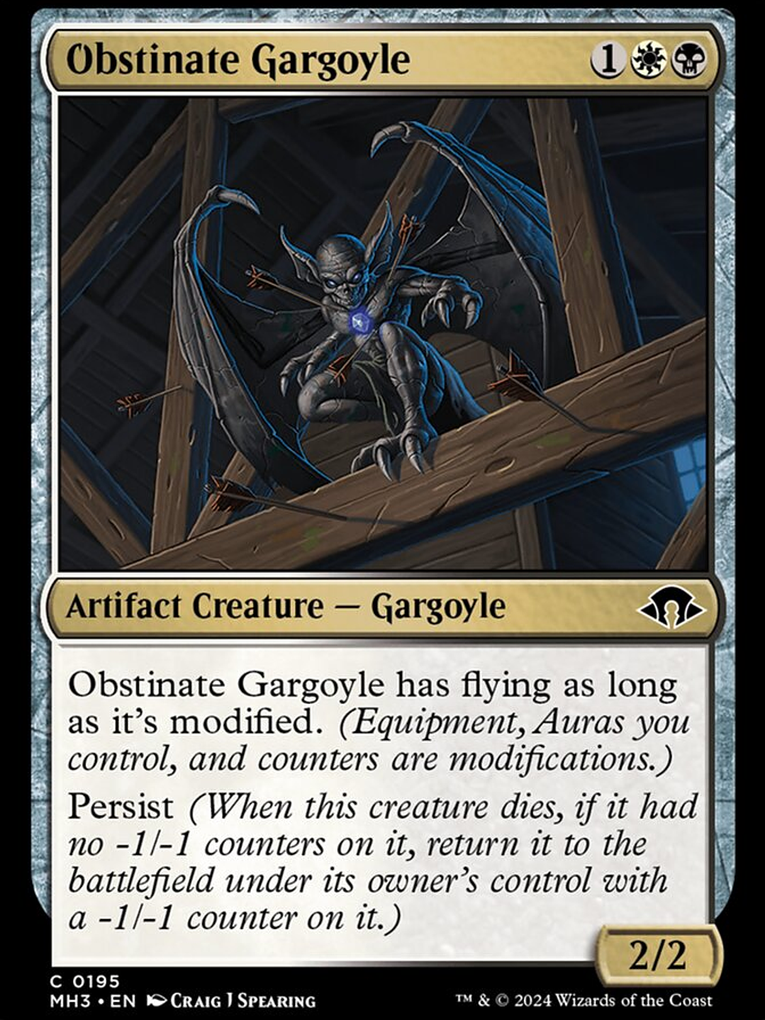 Obstinate Gargoyle (Modern Horizons 3) 1