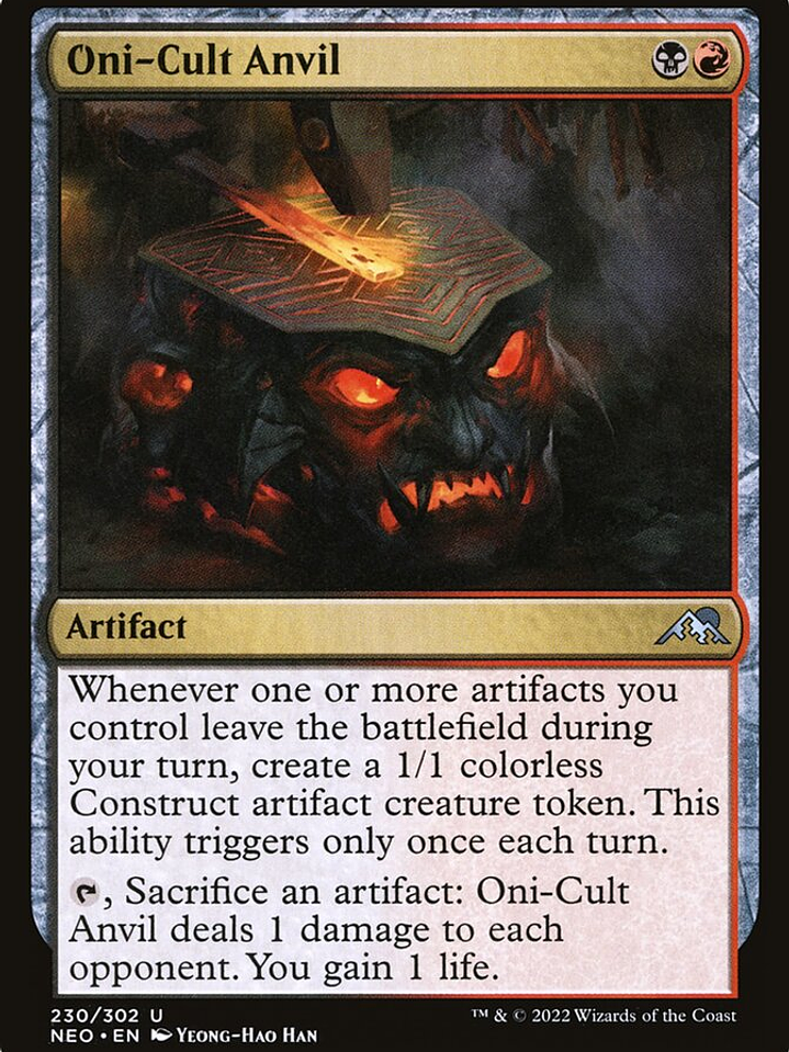 Oni-Cult Anvil (Kamigawa: Neon Dynasty) 1