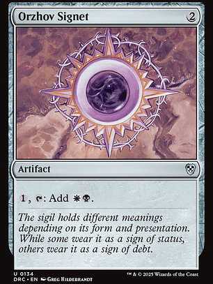 Orzhov Signet (Aetherdrift Commander)