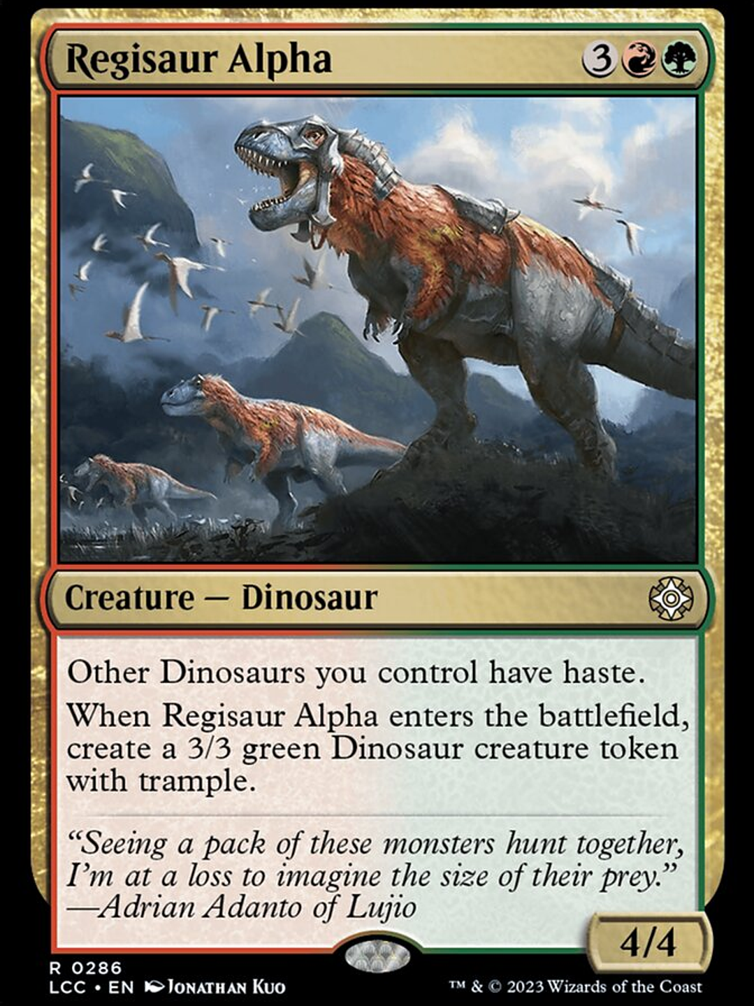 Regisaur Alpha (The Lost Caverns of Ixalan Commander) 1