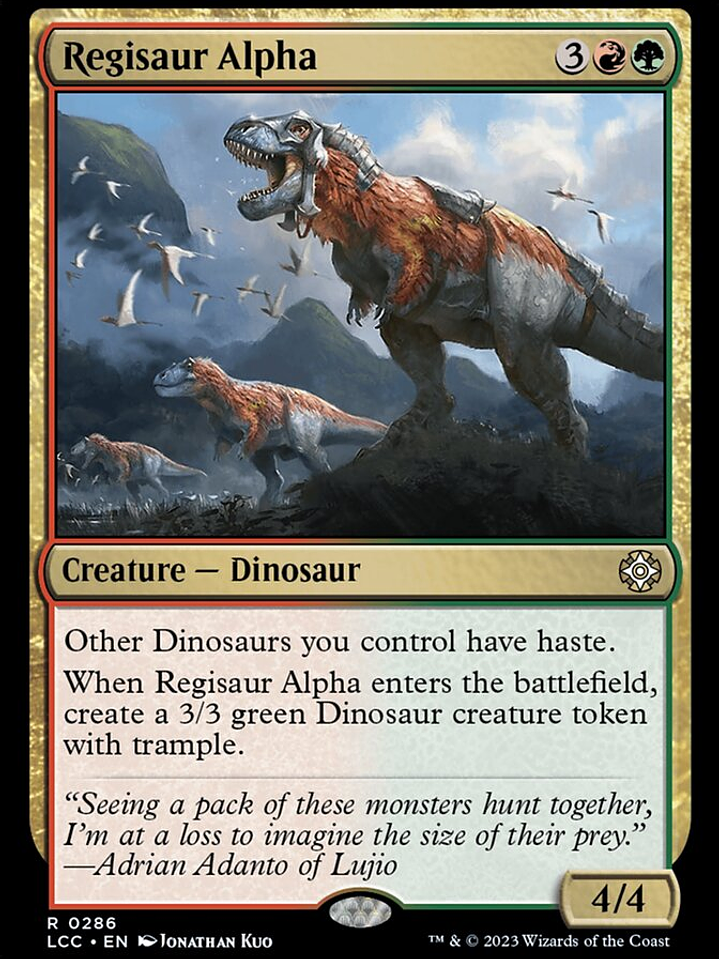 Regisaur Alpha (The Lost Caverns of Ixalan Commander) 1