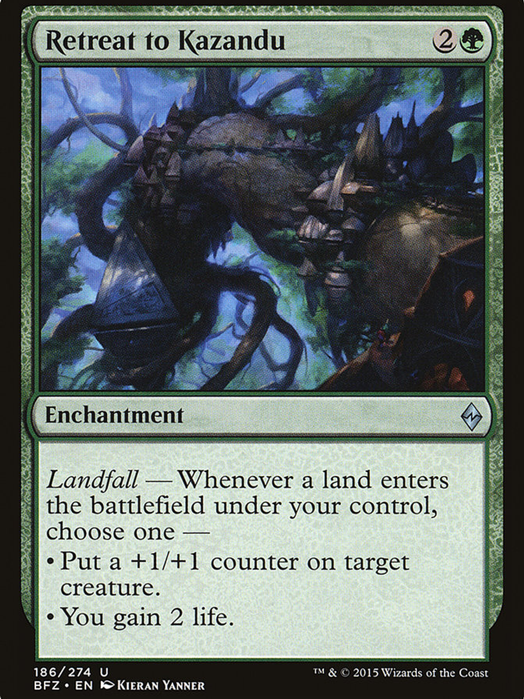 Retreat to Kazandu (Battle for Zendikar) 1