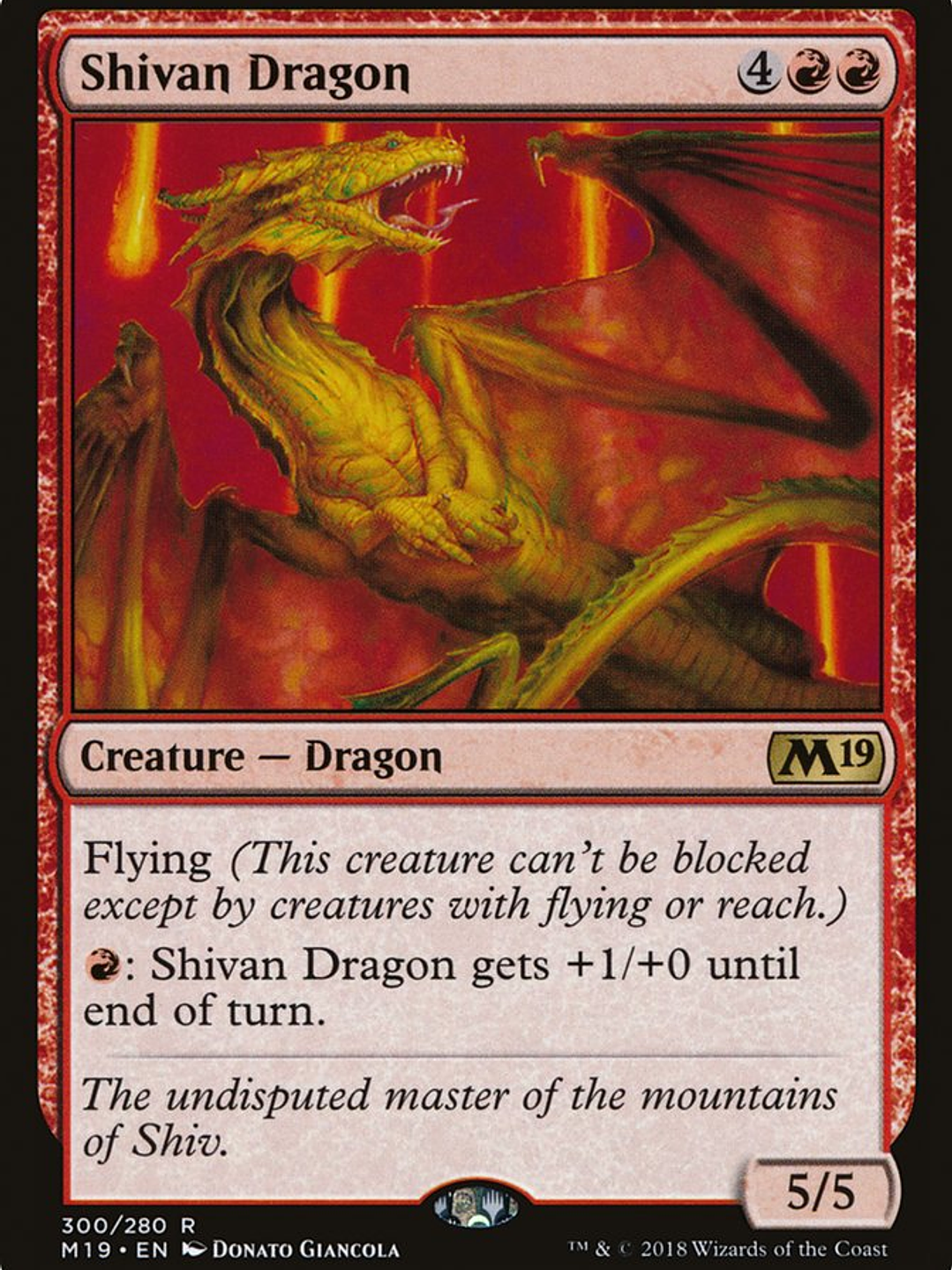 Shivan Dragon (Core Set 2019) 1