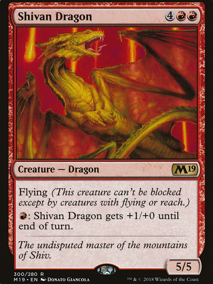 Shivan Dragon (Core Set 2019) 1