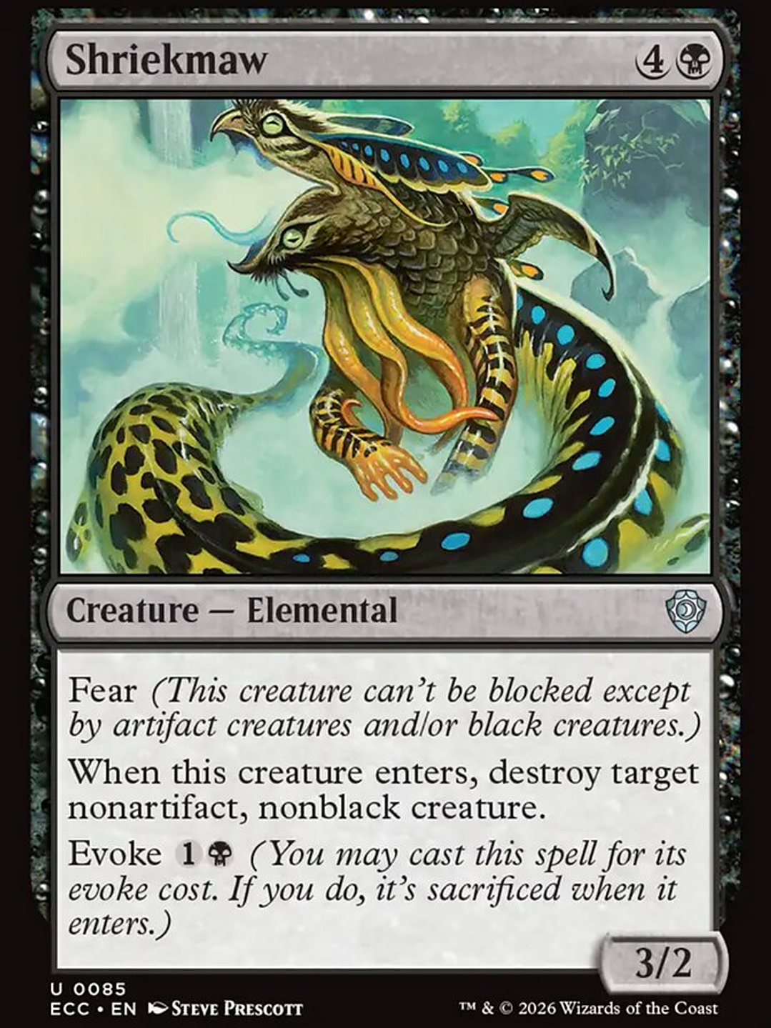 Shriekmaw (Lorwyn Eclipsed Commander) 1