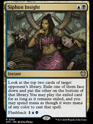 Siphon Insight (Outlaws of Thunder Junction Commander)