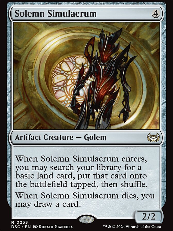 Solemn Simulacrum (Duskmourn: House of Horror Commander) 1