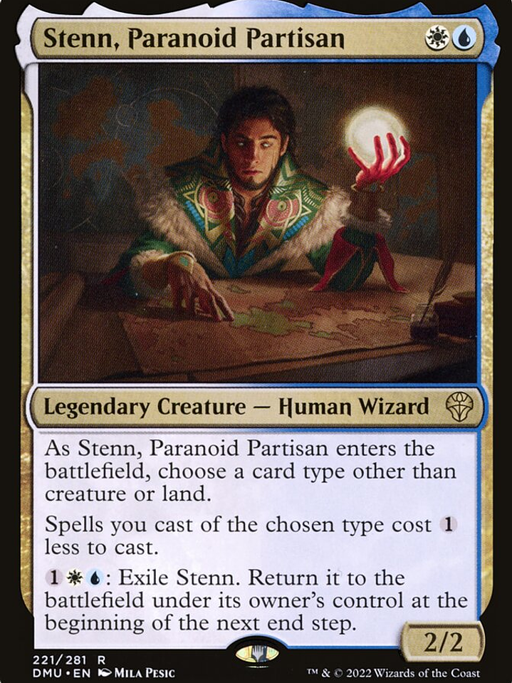 Stenn, Paranoid Partisan (Dominaria United) 1