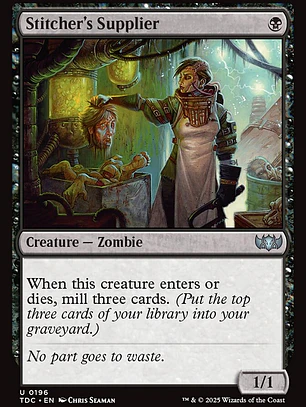 Stitcher's Supplier (Tarkir: Dragonstorm Commander)