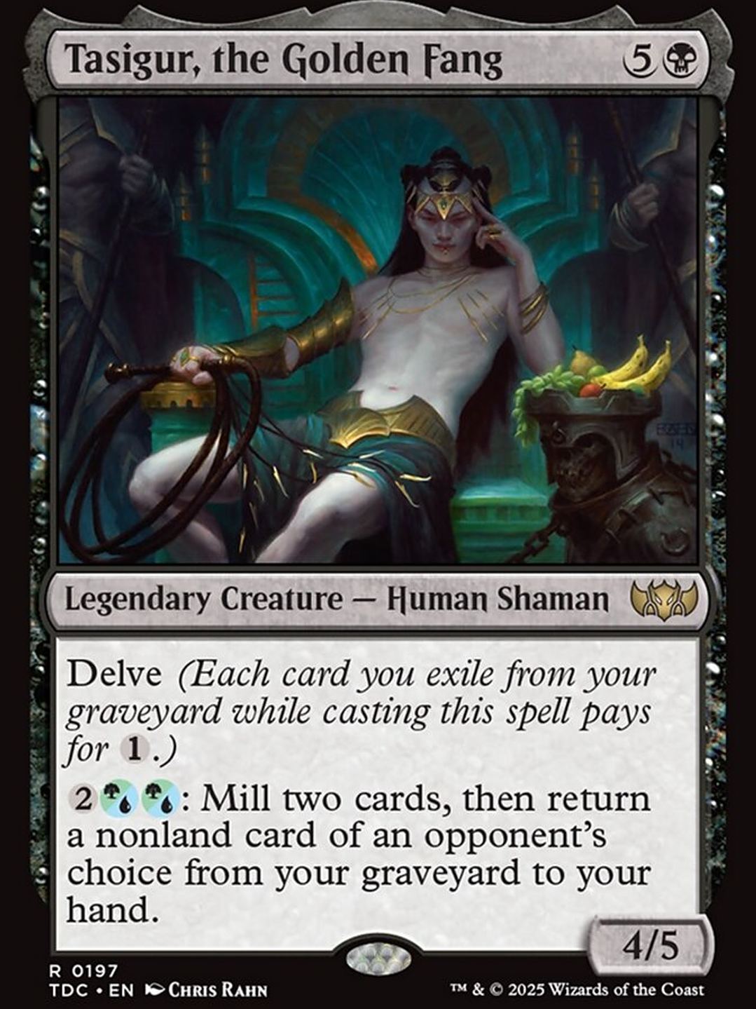 Tasigur, the Golden Fang (Tarkir: Dragonstorm Commander) 1