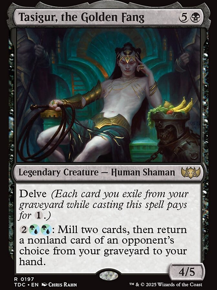 Tasigur, the Golden Fang (Tarkir: Dragonstorm Commander) 1