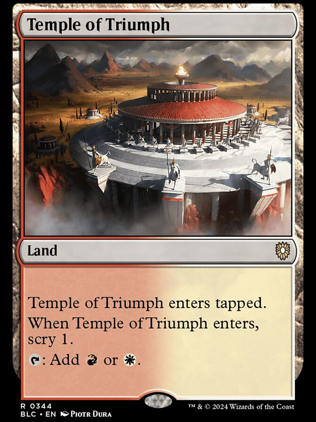 Temple of Triumph (Bloomburrow Commander) 1