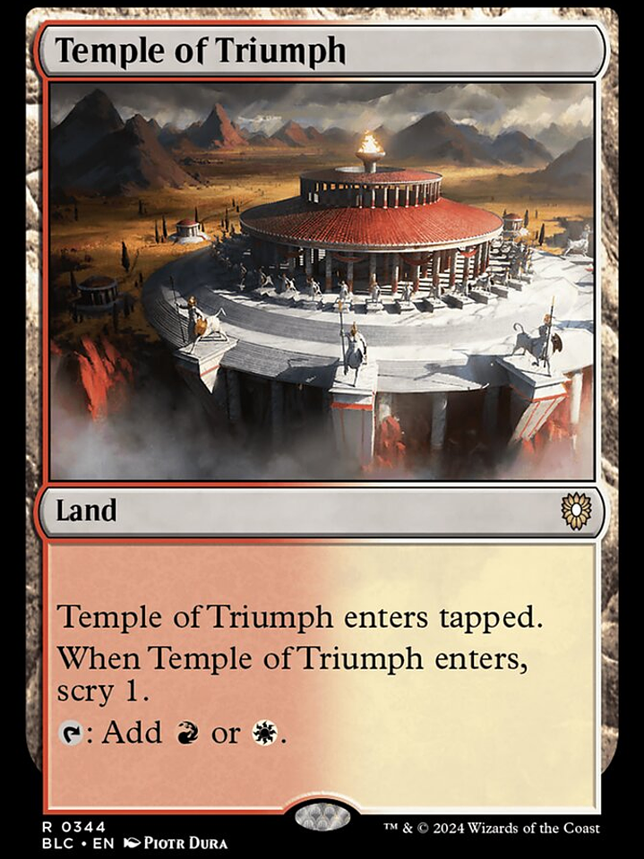Temple of Triumph (Bloomburrow Commander) 1
