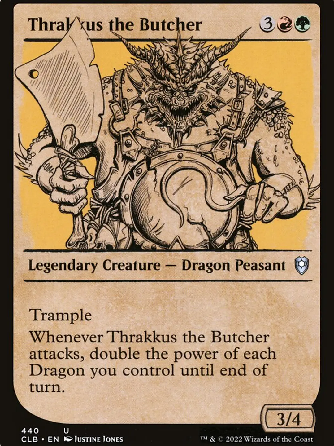 Thrakkus the Butcher (Commander Legends: Battle for Baldur's Gate) 1