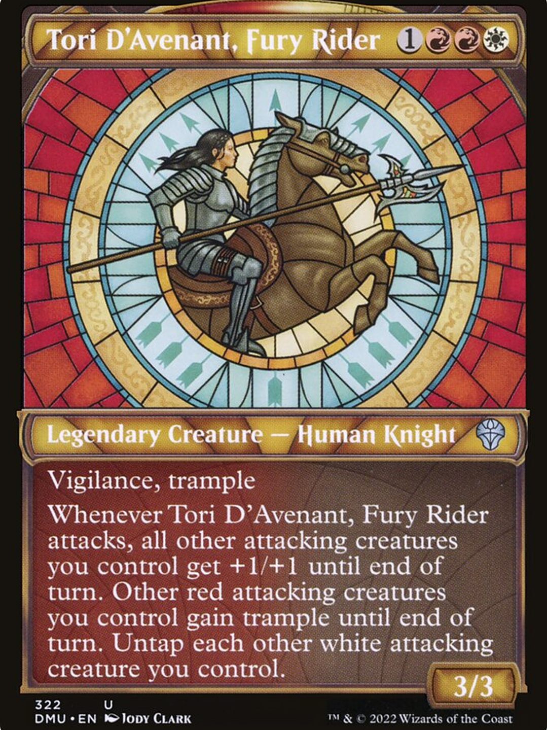 Tori D'Avenant, Fury Rider (Dominaria United) 1
