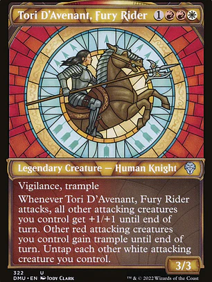 Tori D'Avenant, Fury Rider (Dominaria United)