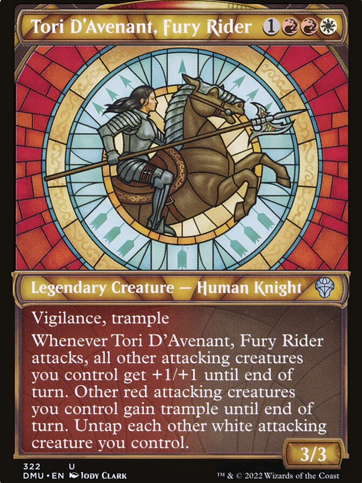 Tori D'Avenant, Fury Rider (Dominaria United) 1