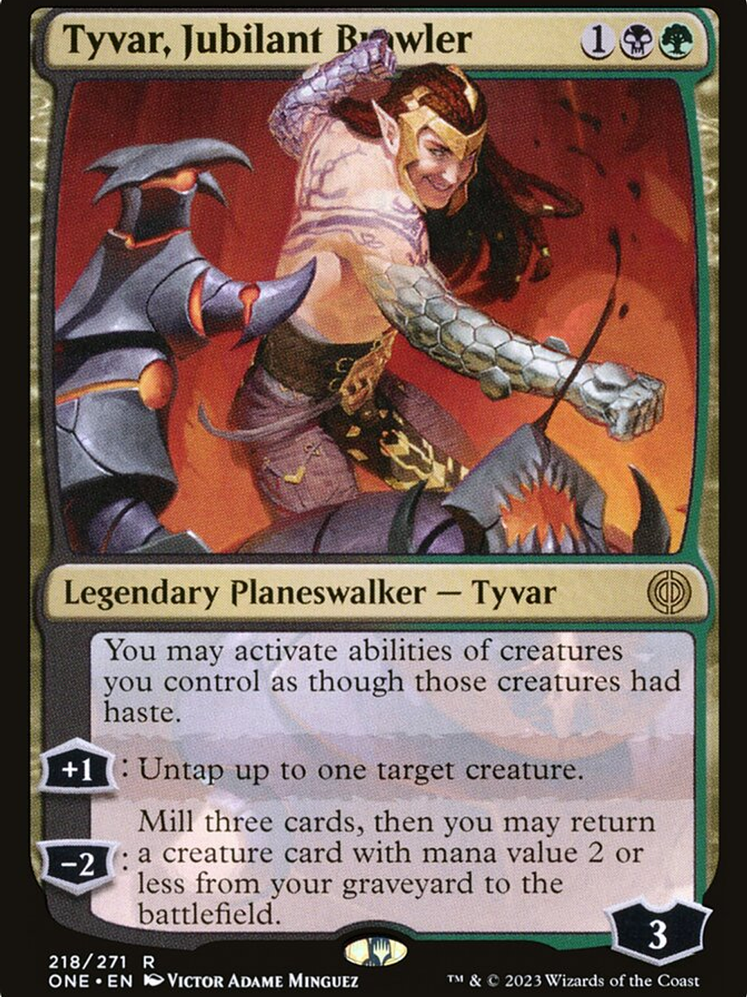 Tyvar, Jubilant Brawler (Phyrexia: All Will Be One) 1