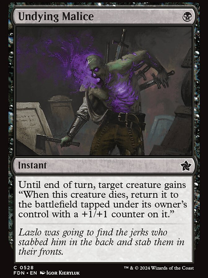 Undying Malice (Foundations) 1