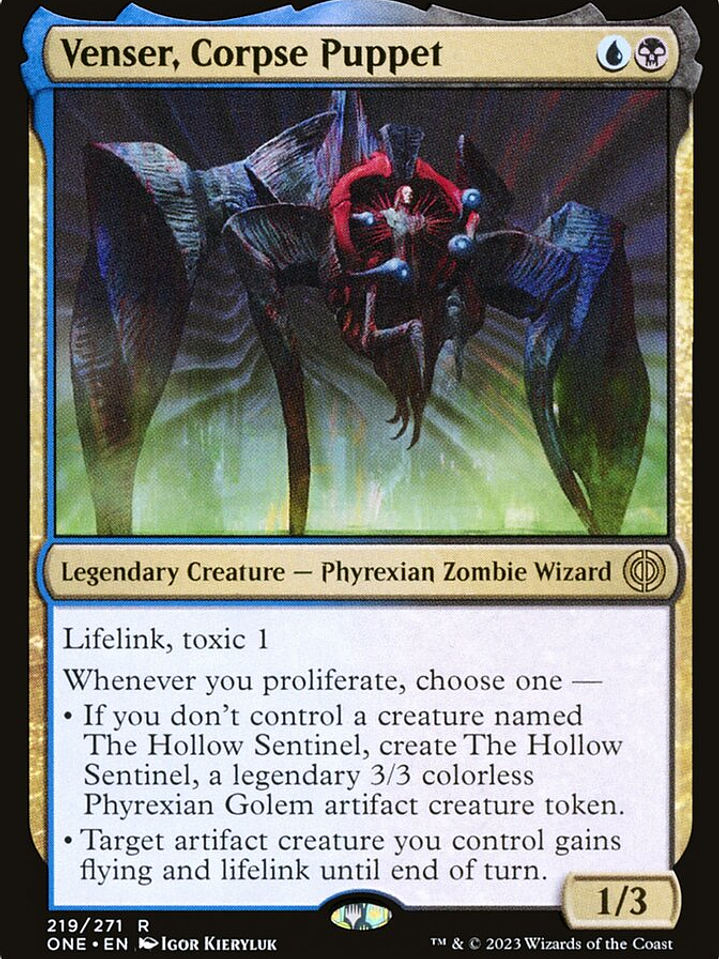 Venser, Corpse Puppet (Phyrexia: All Will Be One) 1