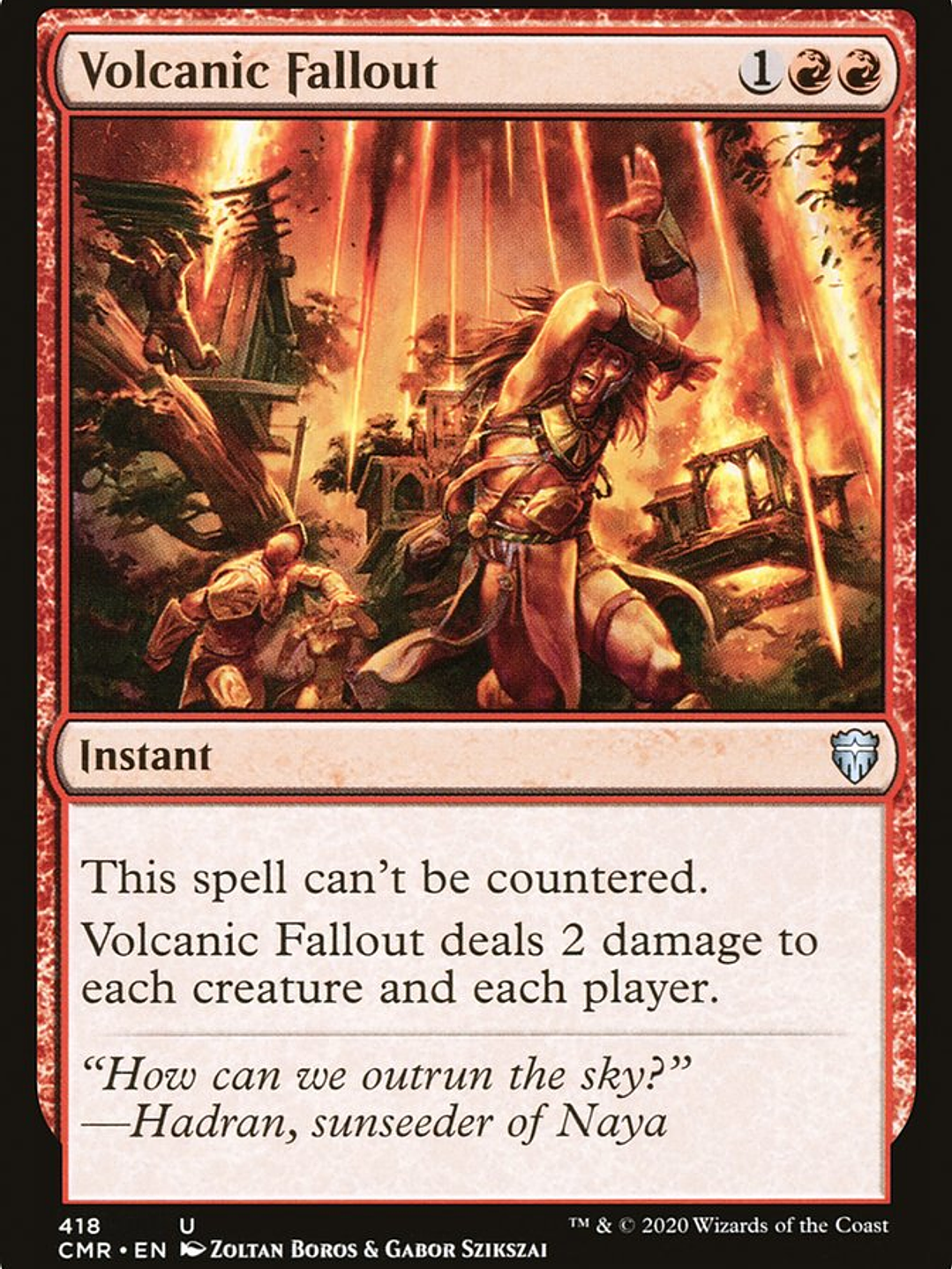 Volcanic Fallout (Commander Legends) 1