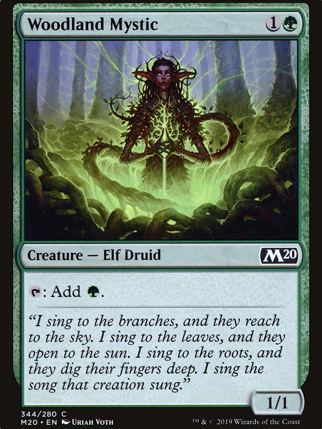 Woodland Mystic (Core Set 2020) 1
