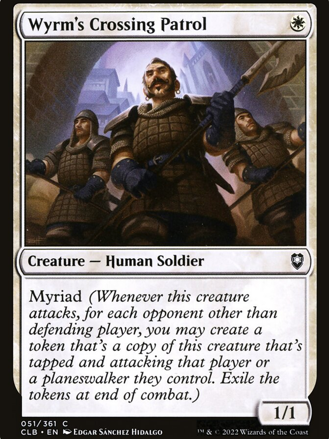 Wyrm's Crossing Patrol (Commander Legends: Battle for Baldur's Gate) 1