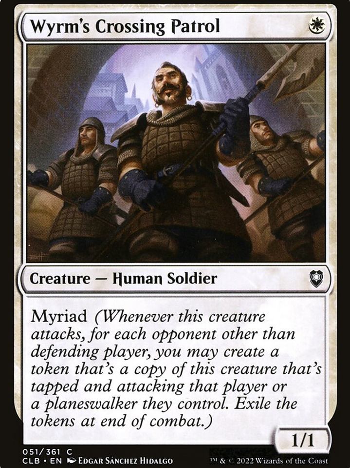 Wyrm's Crossing Patrol (Commander Legends: Battle for Baldur's Gate) 1