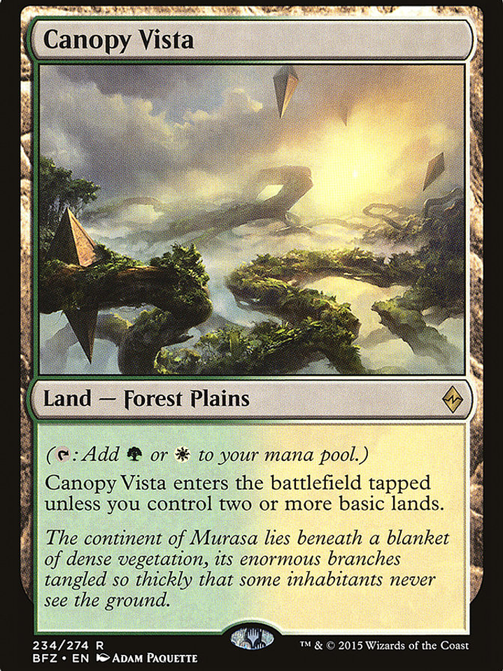 Canopy Vista (Battle for Zendikar) 1