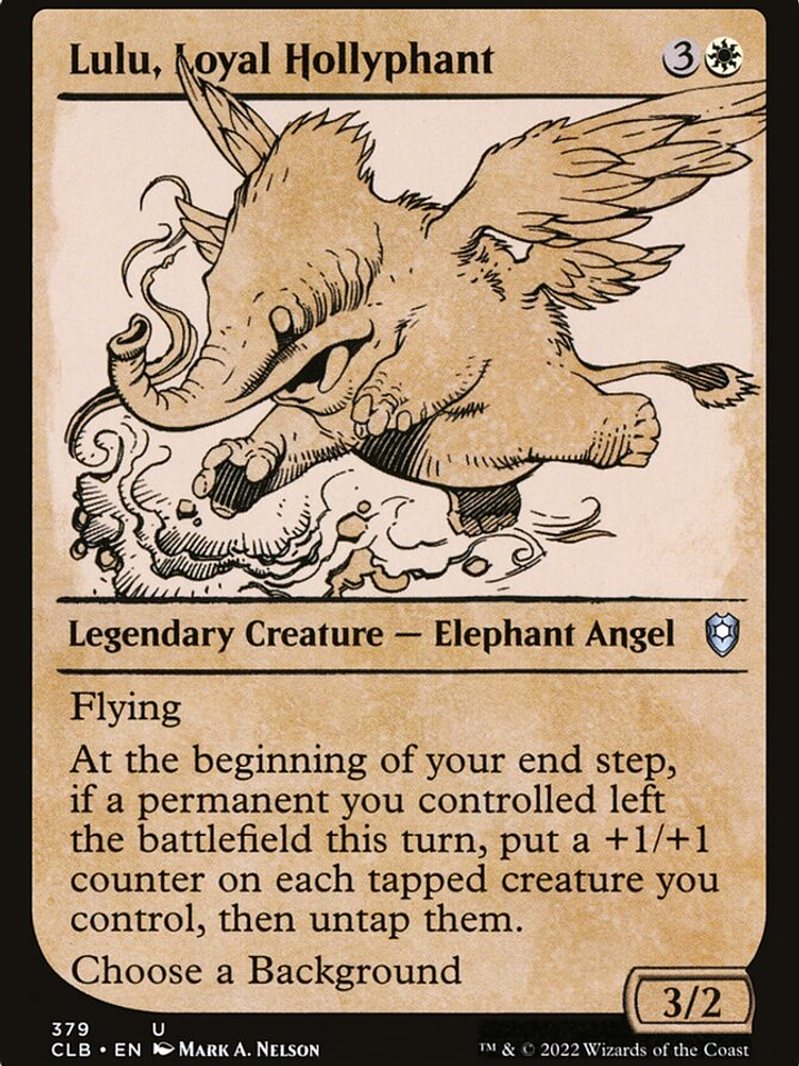 Lulu, Loyal Hollyphant (Commander Legends: Battle for Baldur's Gate) 1