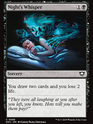 Night's Whisper (Edge of Eternities Commander)