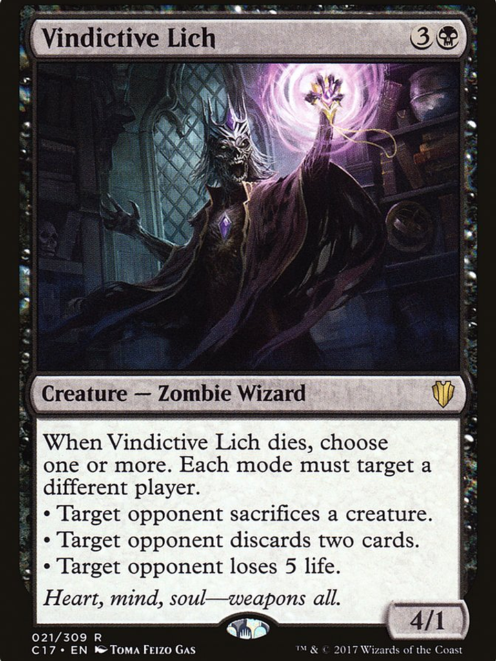 Vindictive Lich (Commander 2017) 1