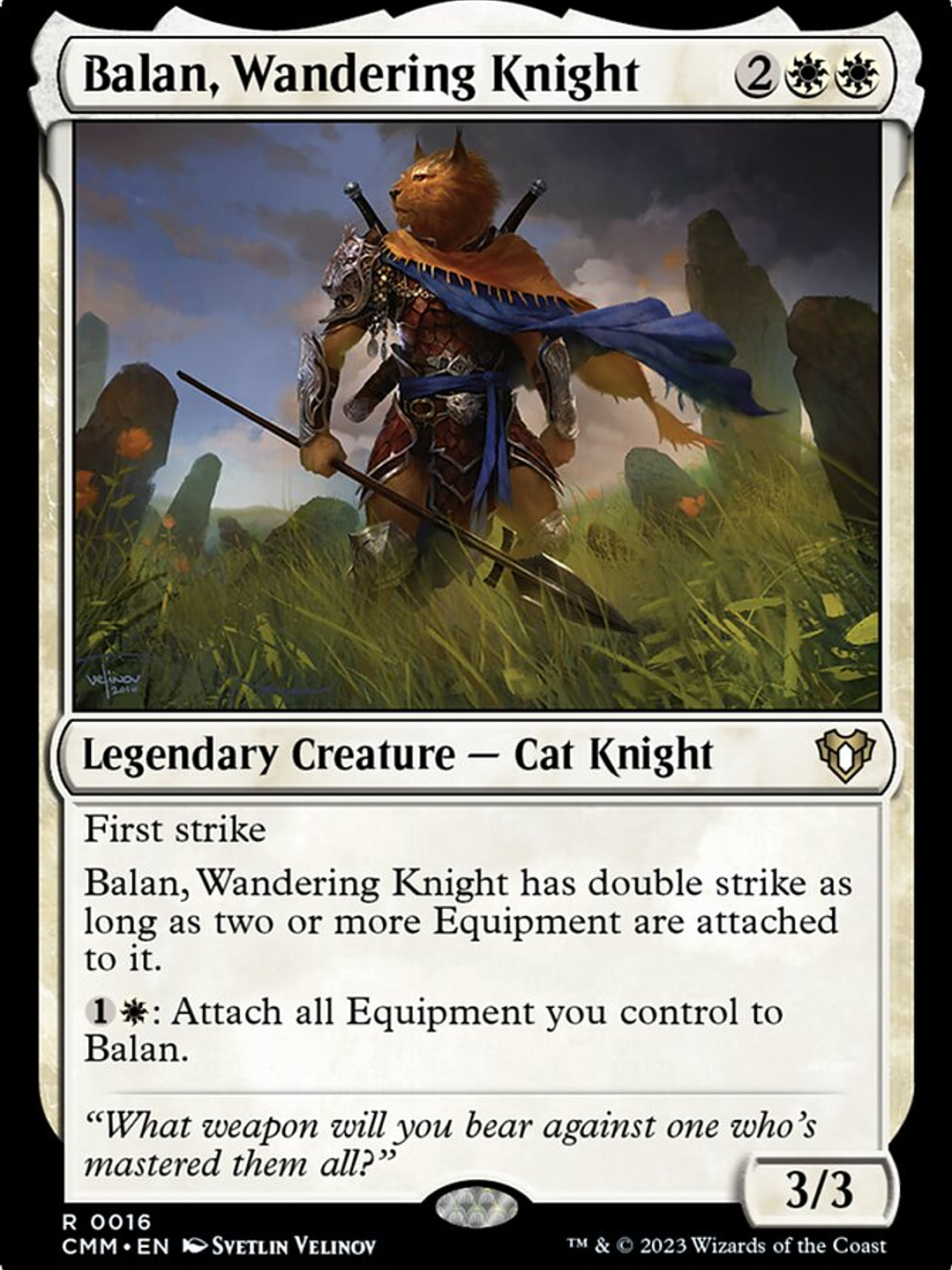 Balan, Wandering Knight (Commander Masters) 1