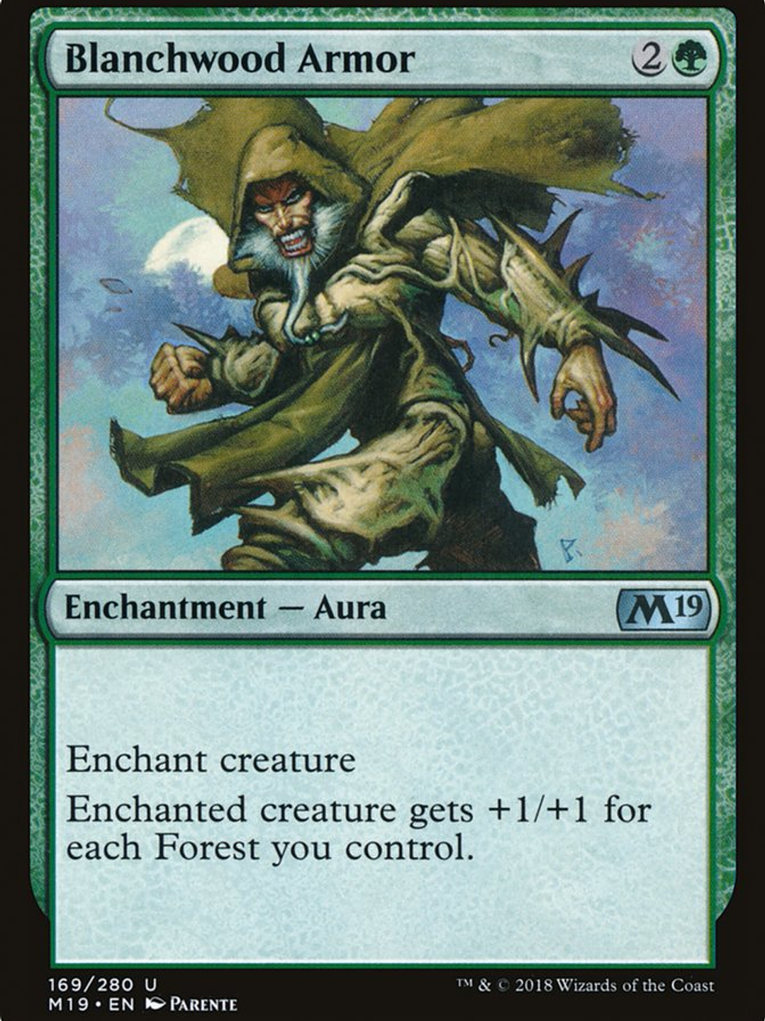 Blanchwood Armor (Core Set 2019) 1