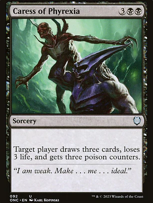 Caress of Phyrexia (Phyrexia: All Will Be One Commander)