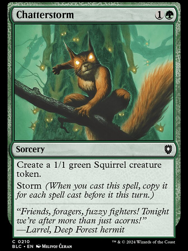 Chatterstorm (Bloomburrow Commander) 1