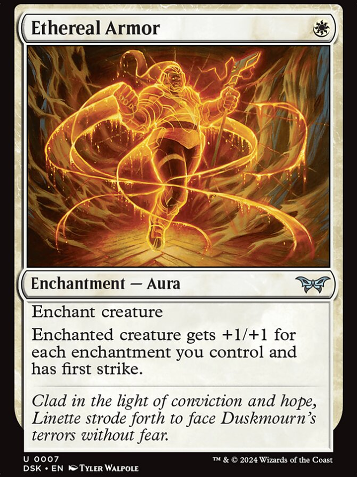 Ethereal Armor (Duskmourn: House of Horror) 1