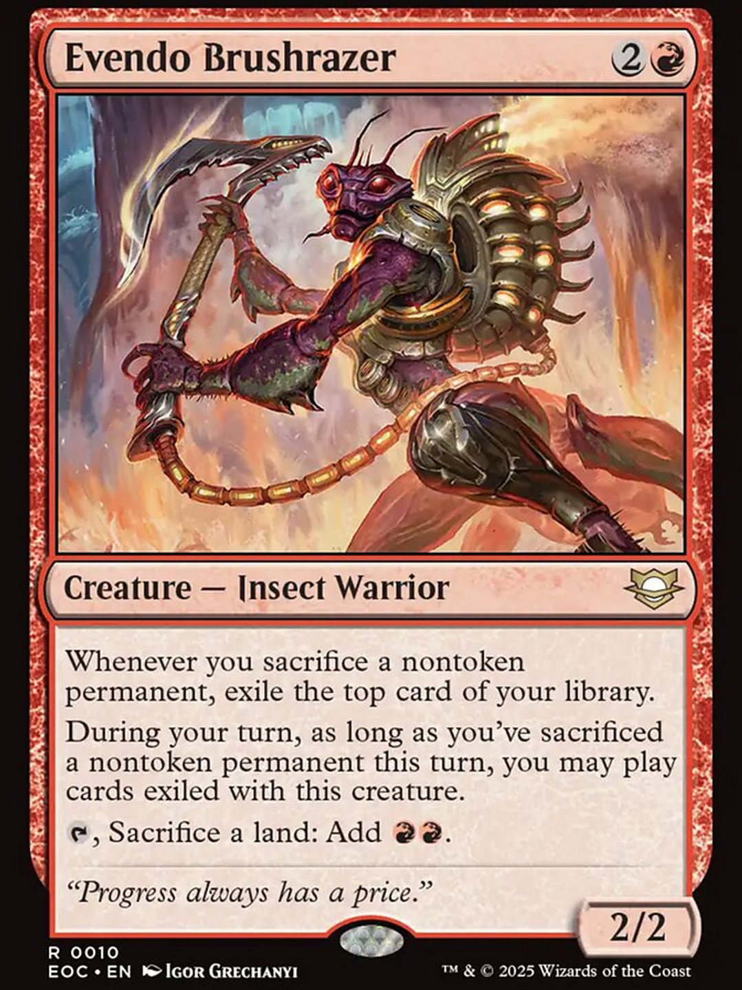 Evendo Brushrazer (Edge of Eternities Commander) 1