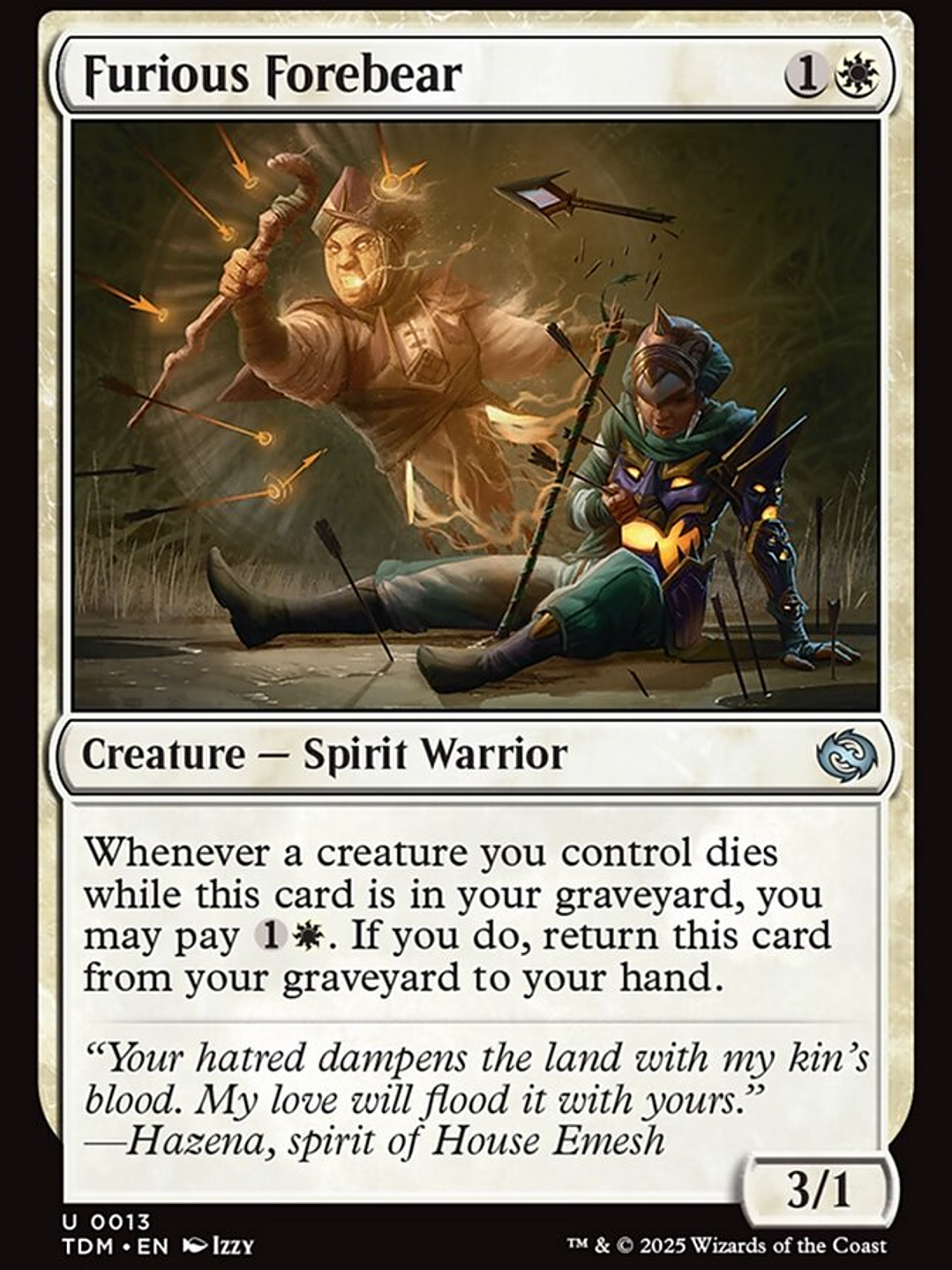 Furious Forebear (Tarkir: Dragonstorm) 1