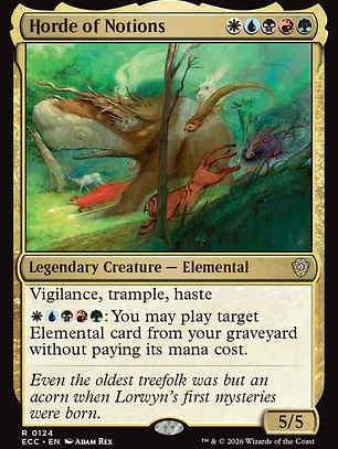 Horde of Notions (Lorwyn Eclipsed Commander)