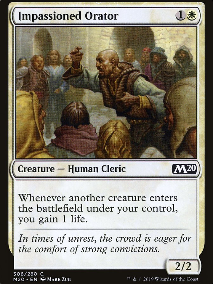 Impassioned Orator (Core Set 2020) 1