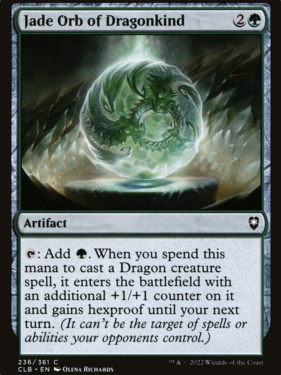 Jade Orb of Dragonkind (Commander Legends: Battle for Baldur's Gate) 1