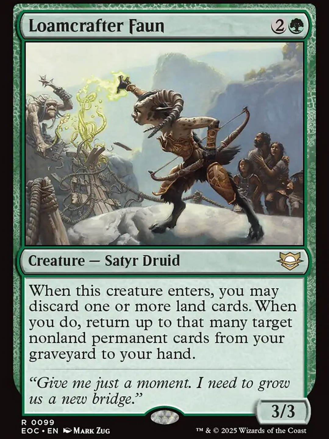 Loamcrafter Faun (Edge of Eternities Commander) 1